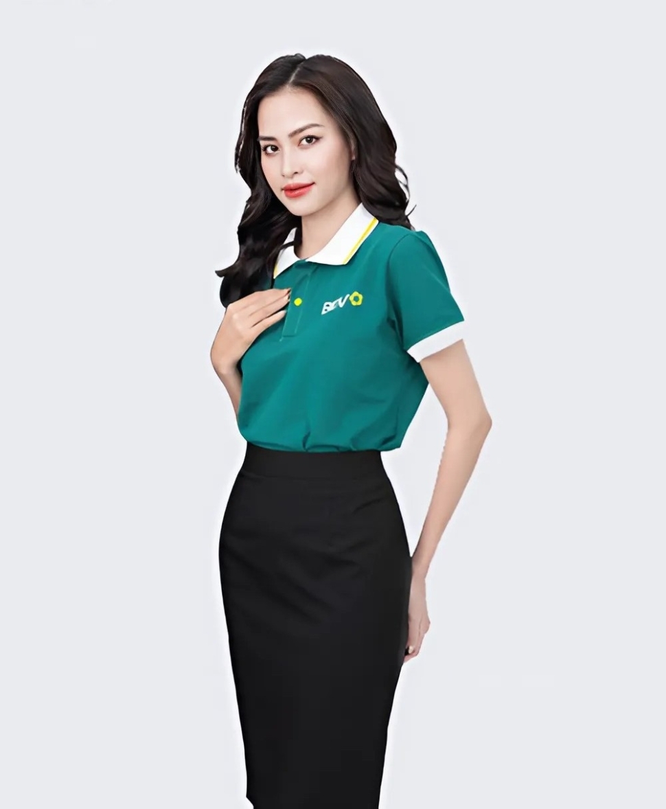 Áo Đồng Phục Ngân Hàng BIDV Xanh Biển