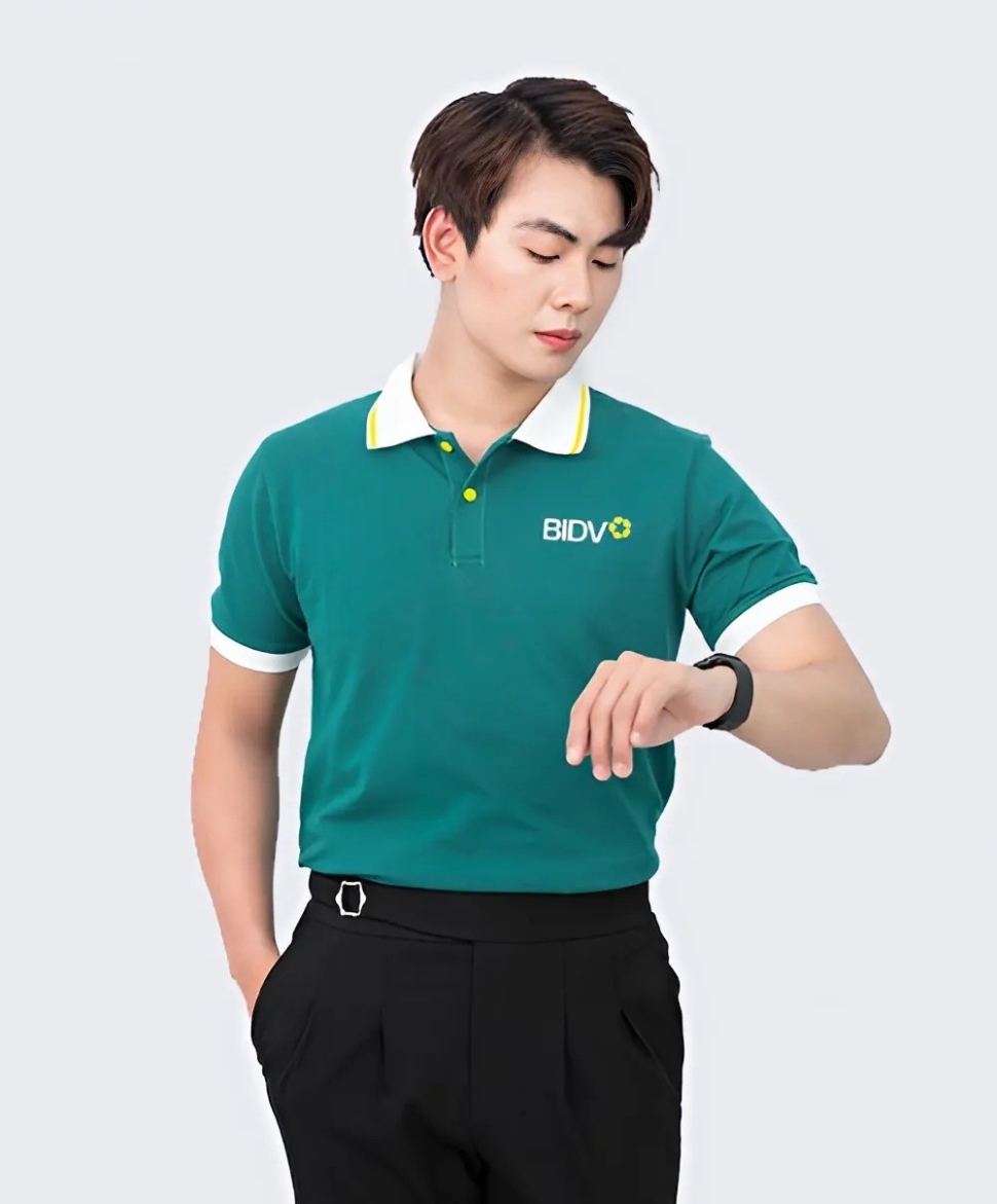 Áo Đồng Phục Ngân Hàng BIDV Xanh Biển