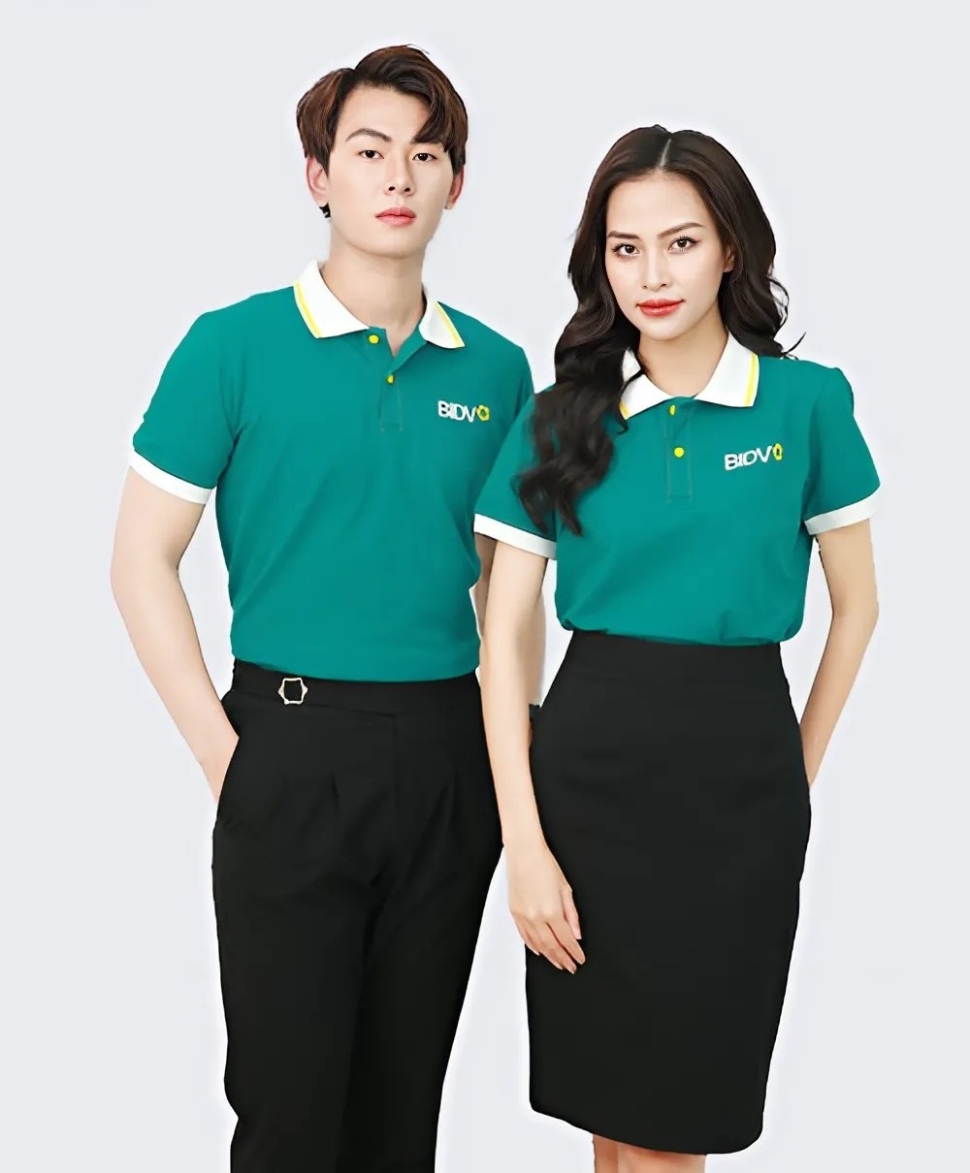 Áo Đồng Phục Ngân Hàng BIDV Xanh Biển
