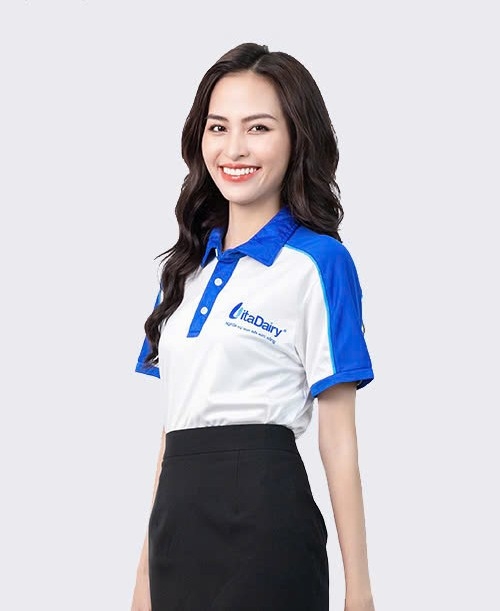 Đồng Phục Áo Polo Mẫu Trắng-Xanh