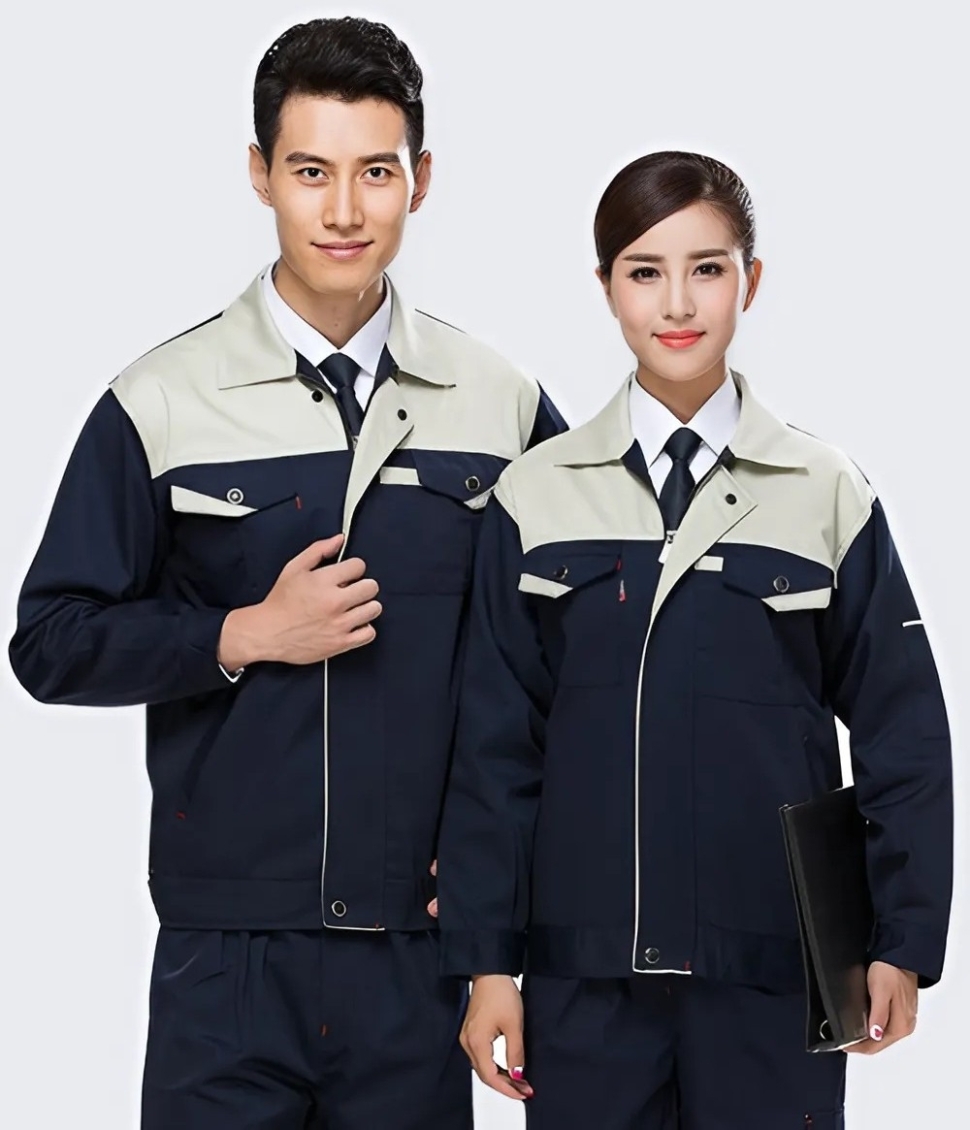 Đồng phục bảo hộ lao động xanh đen